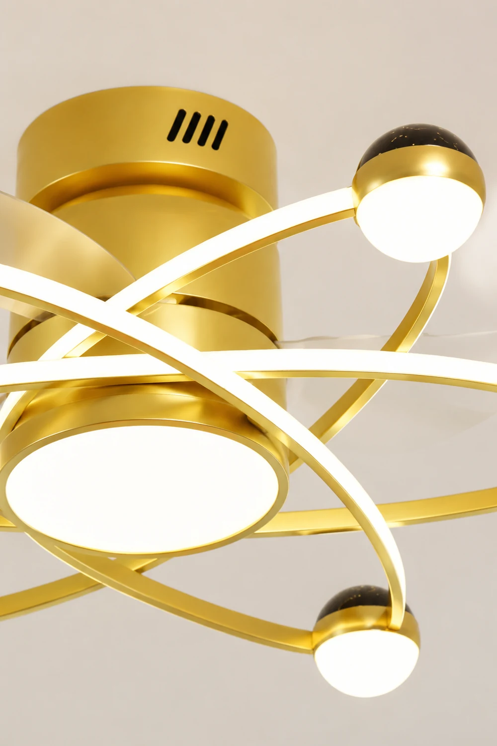 Kelley Deckenventilator mit Beleuchtung, 3 Farben, ∅65CM - Lumpaz