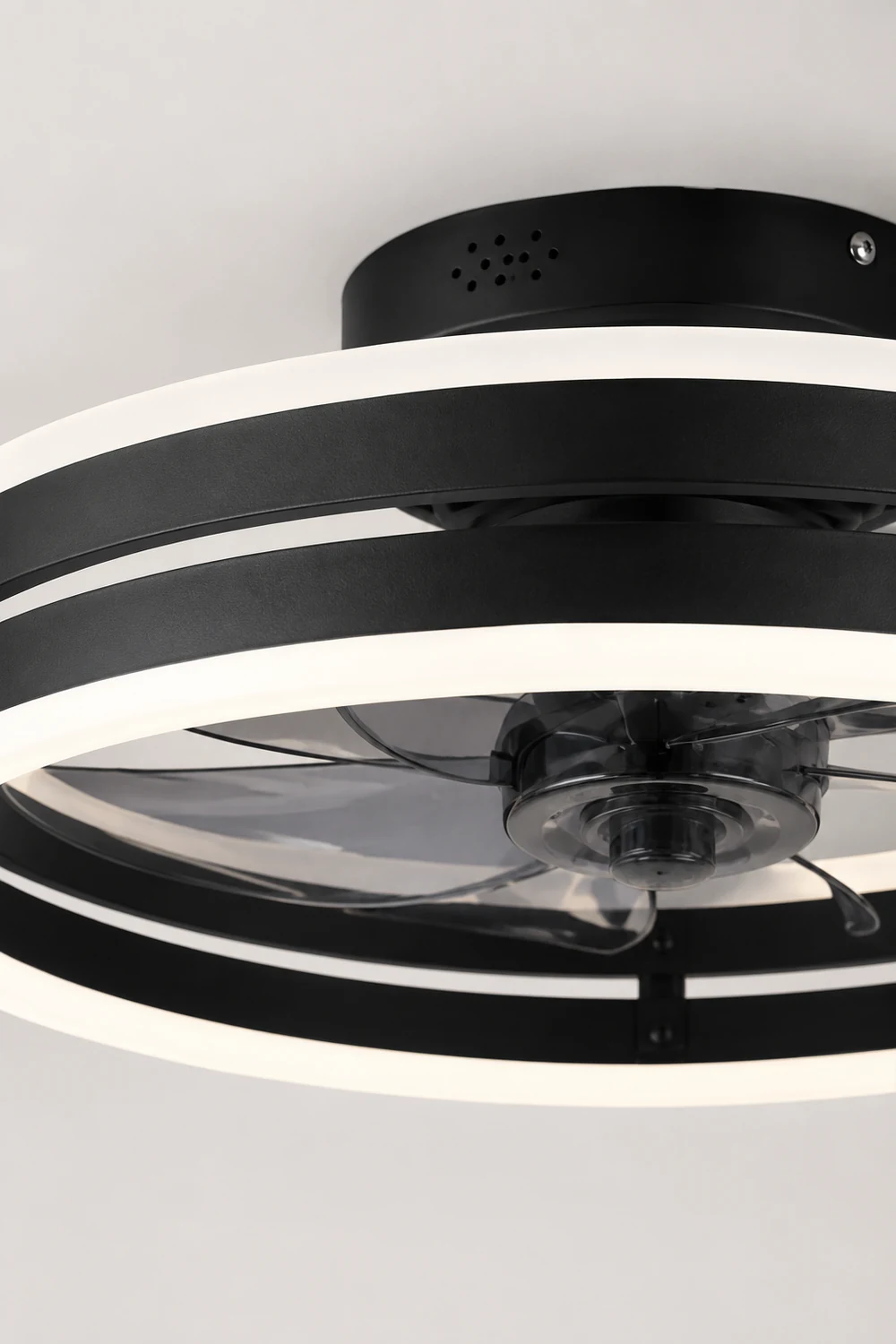Alessio Deckenventilator mit Beleuchtung Doppel-Layer, 2 Farben, ∅40/50CM - Lumpaz