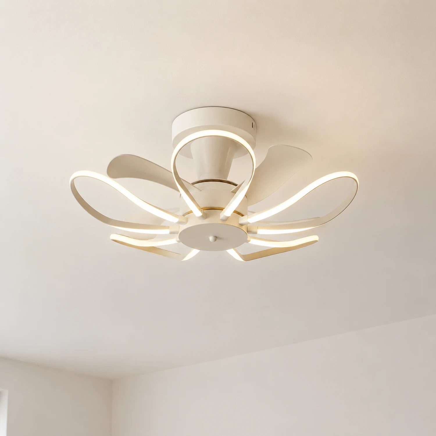 Lacey Deckenventilator mit Beleuchtung, 3 Farben, ∅65CM - Lumpaz
