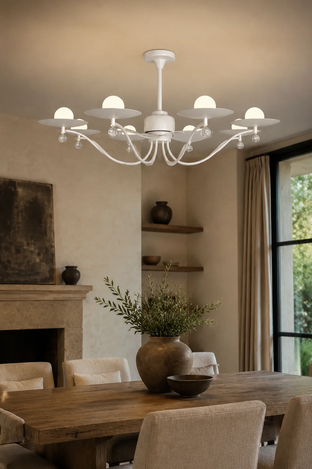 Carins Deckenventilator mit Beleuchtung, ∅110CM - Lumpaz