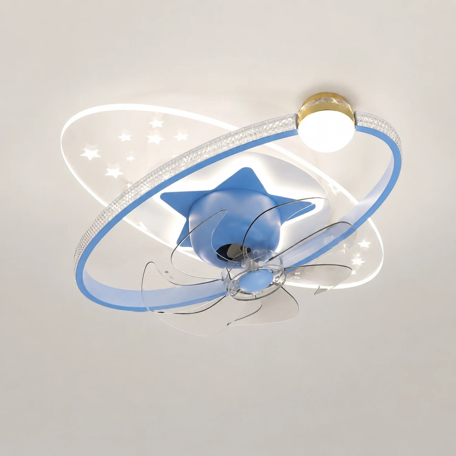 Minori Deckenventilator mit Beleuchtung, 4 Farben, ∅55CM - Lumpaz