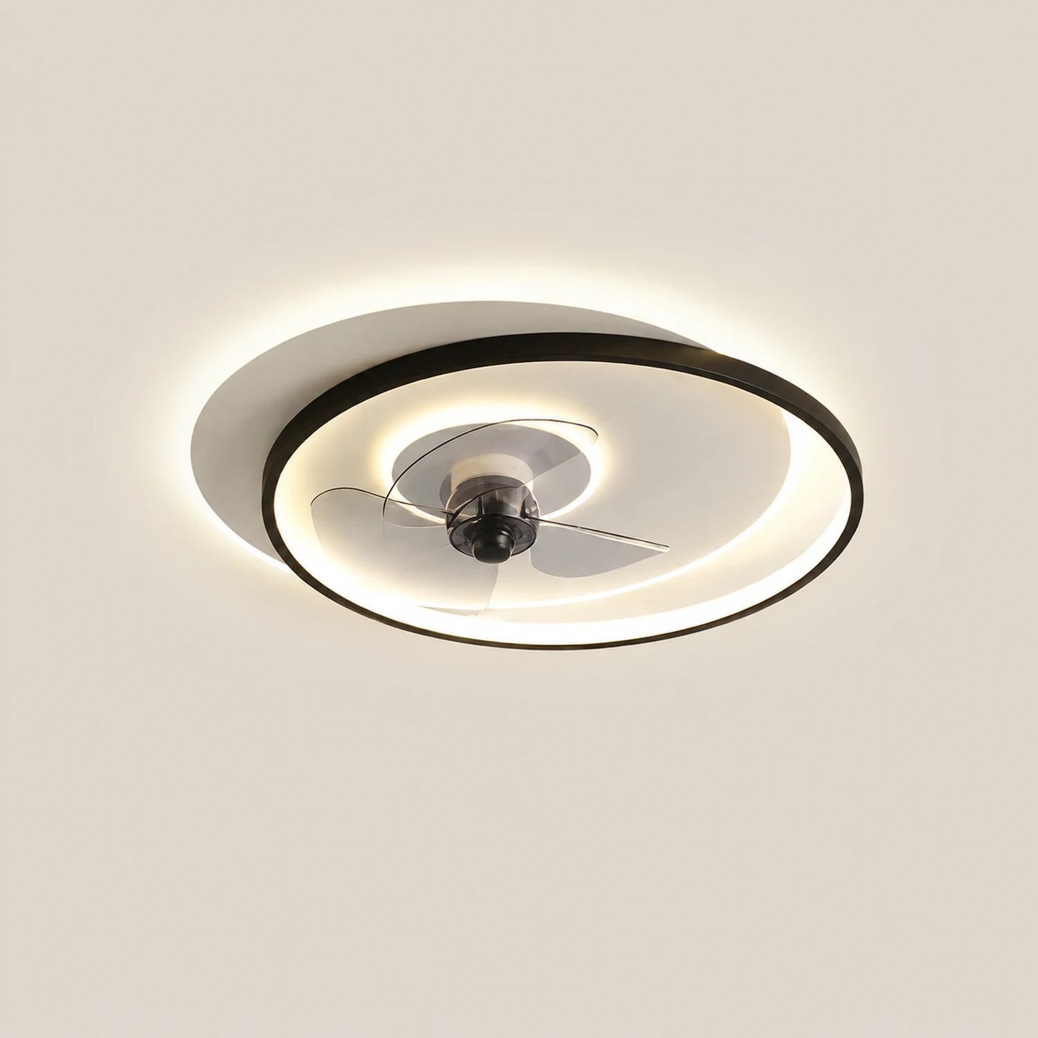 Arisha Deckenventilator mit Beleuchtung 2-Ring, 2 Farben, ∅46/56CM - Lumpaz