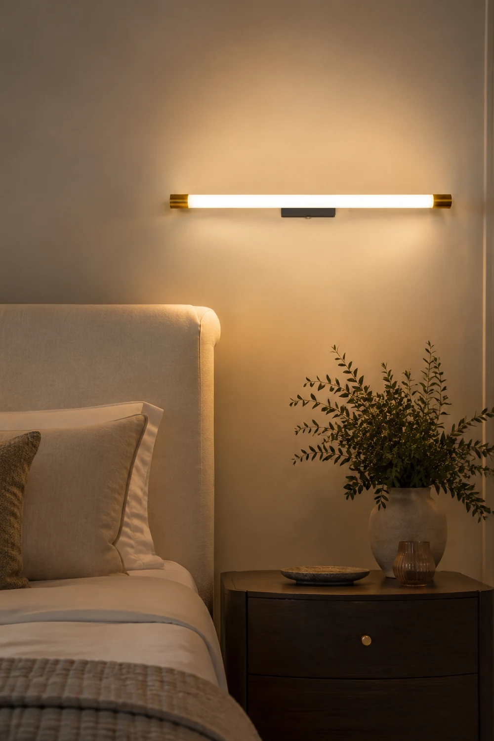Edge Spiegelfront Wandleuchte Gold，60CM/90CM/119CM lang - Lumpaz
