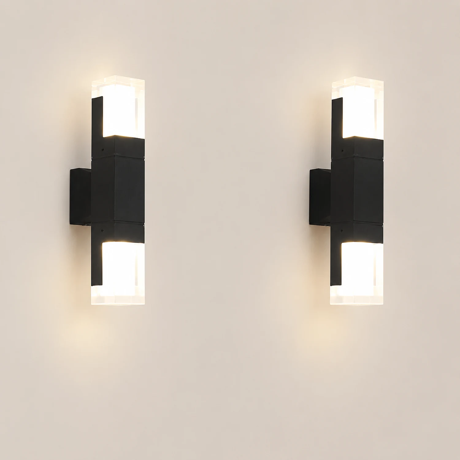 Orr Außenwandleuchte Wasserdicht, Sensor, Dauerlicht, 4 Stile - Lumpaz