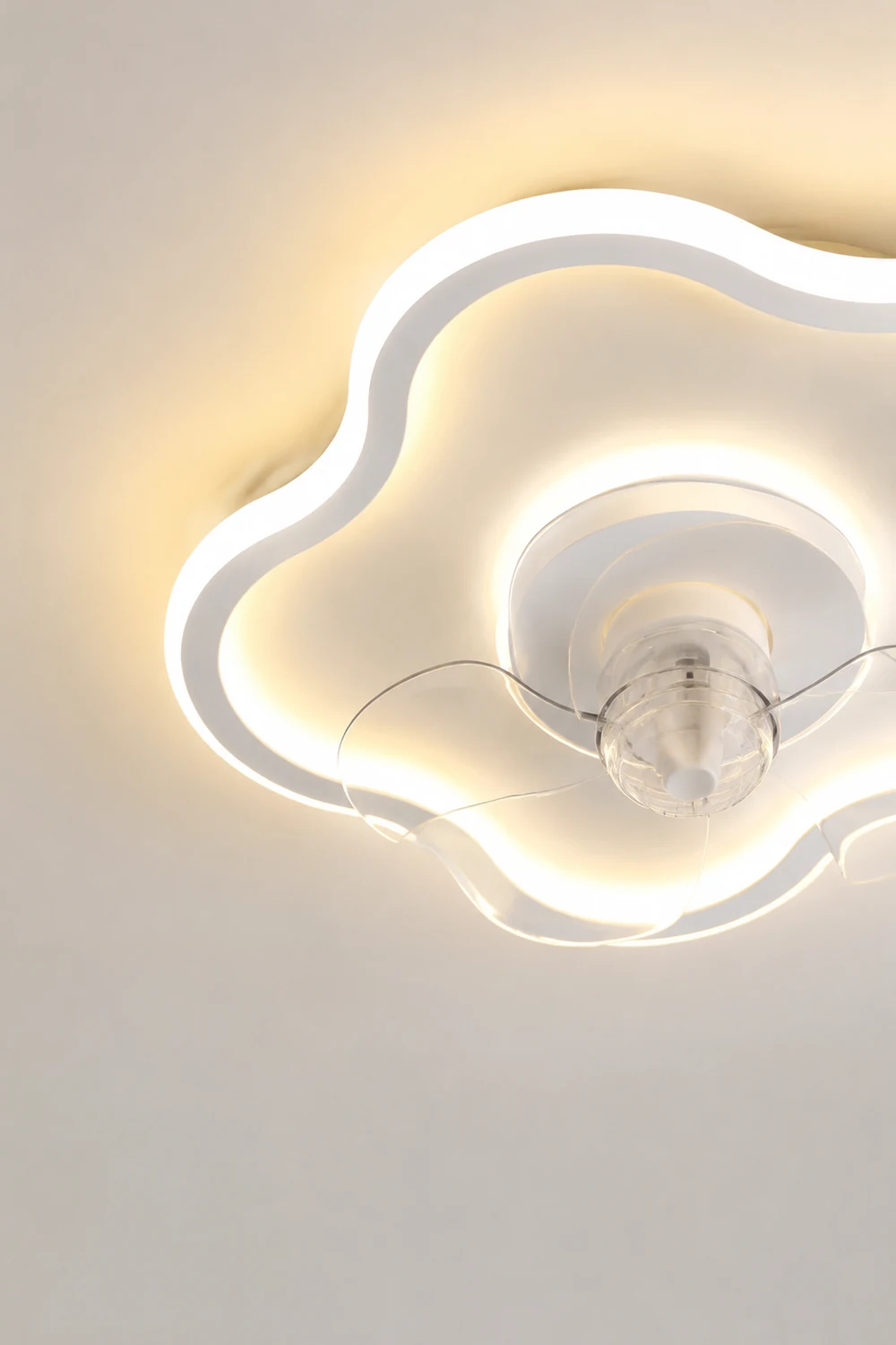 Edge Deckenventilator mit Beleuchtung Weiß, 8 Stile, ∅41/60CM - Lumpaz