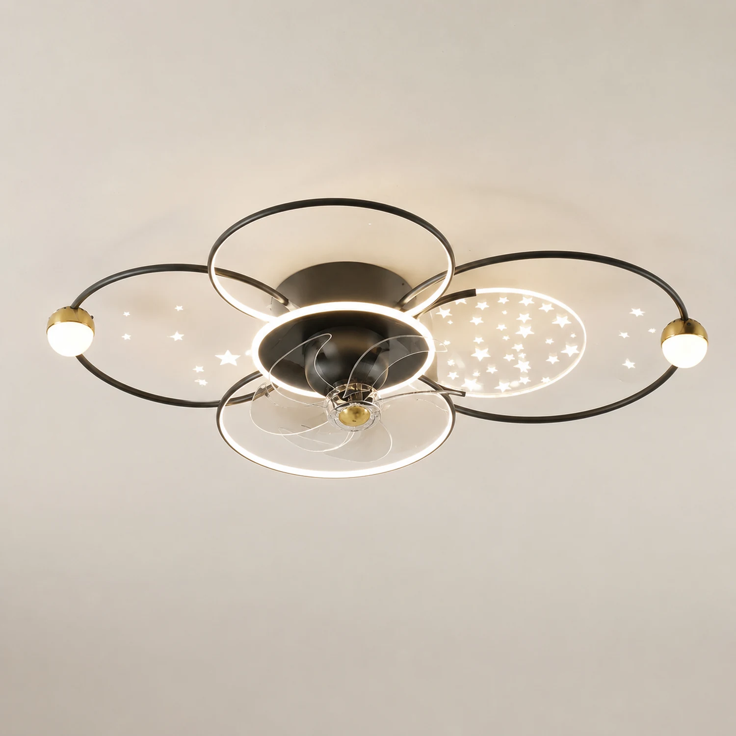 Madina Deckenventilator mit Beleuchtung, 4 Stile, ∅55/110CM - Lumpaz