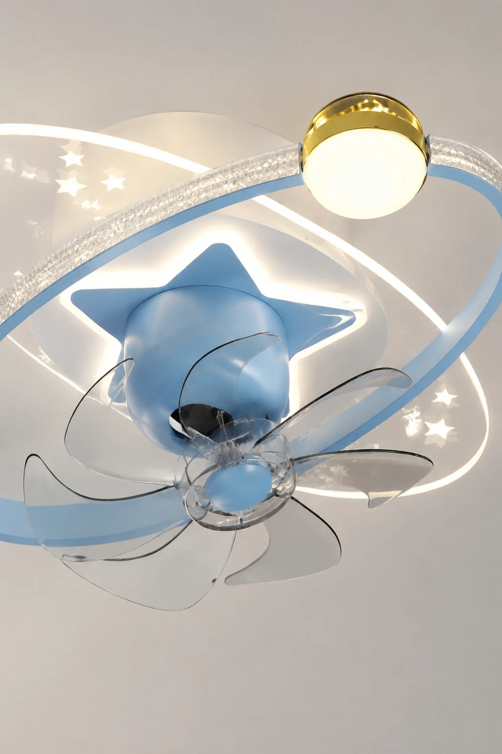 Minori Deckenventilator mit Beleuchtung, 4 Farben, ∅55CM - Lumpaz