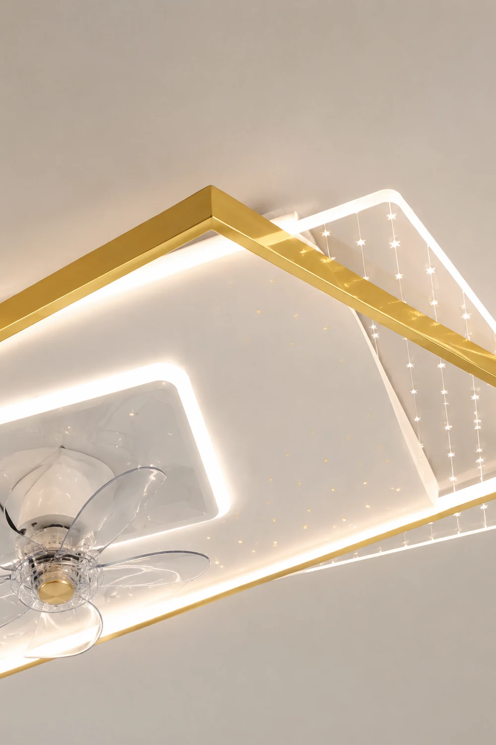 Kelley Deckenventilator mit Beleuchtung, 4 Stile, ∅50/90CM - Lumpaz