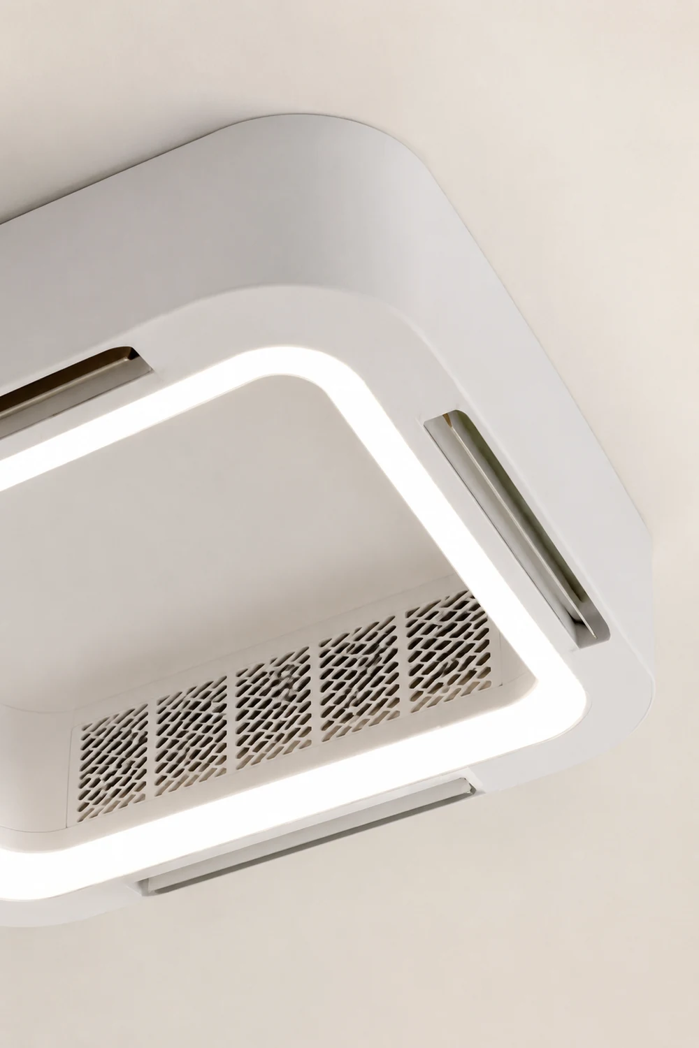 Quinn Deckenventilator mit Beleuchtung Weiß, 2 Stile, ∅58CM - Lumpaz