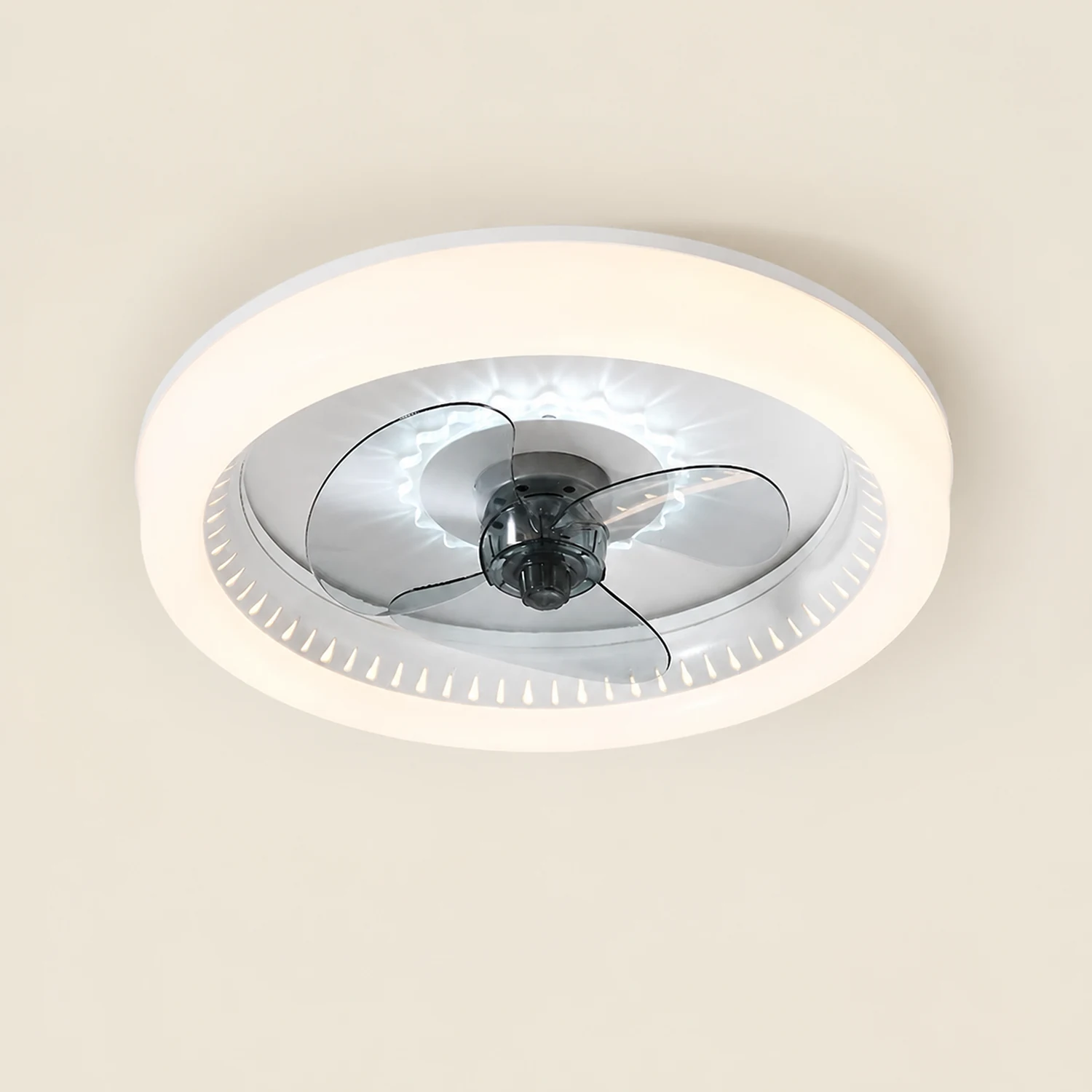 Morandi Deckenventilator mit Beleuchtung, 5 Farben, ∅50CM - Lumpaz