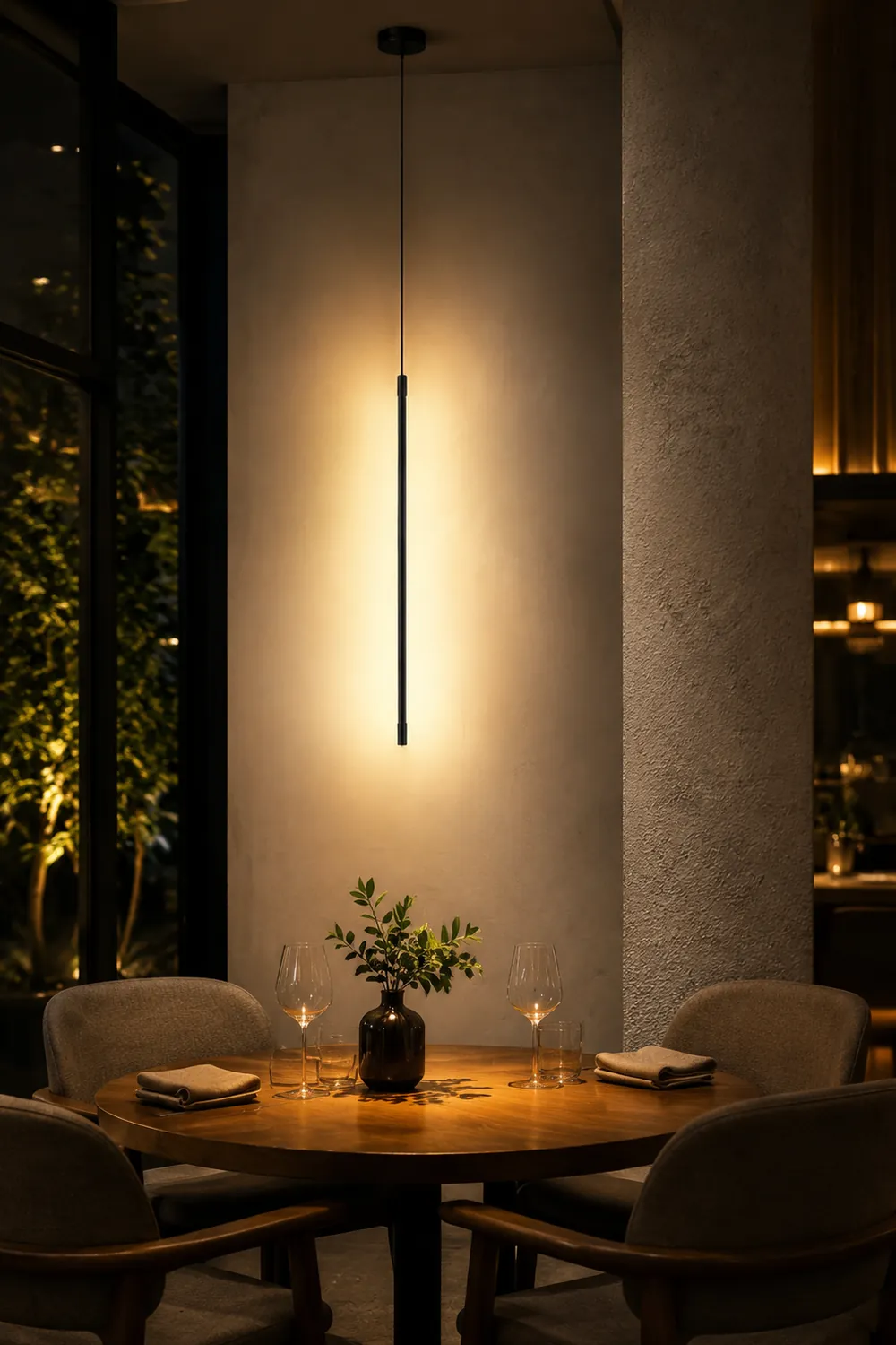 Edge Moderne Nachttischlampe LED Pendelleuchten, L 80CM - Lumpaz