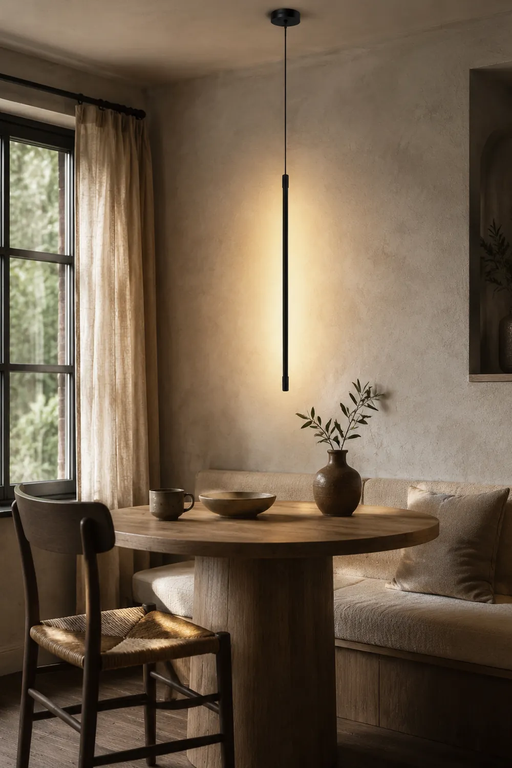 Edge Moderne Nachttischlampe LED Pendelleuchten, L 80CM - Lumpaz