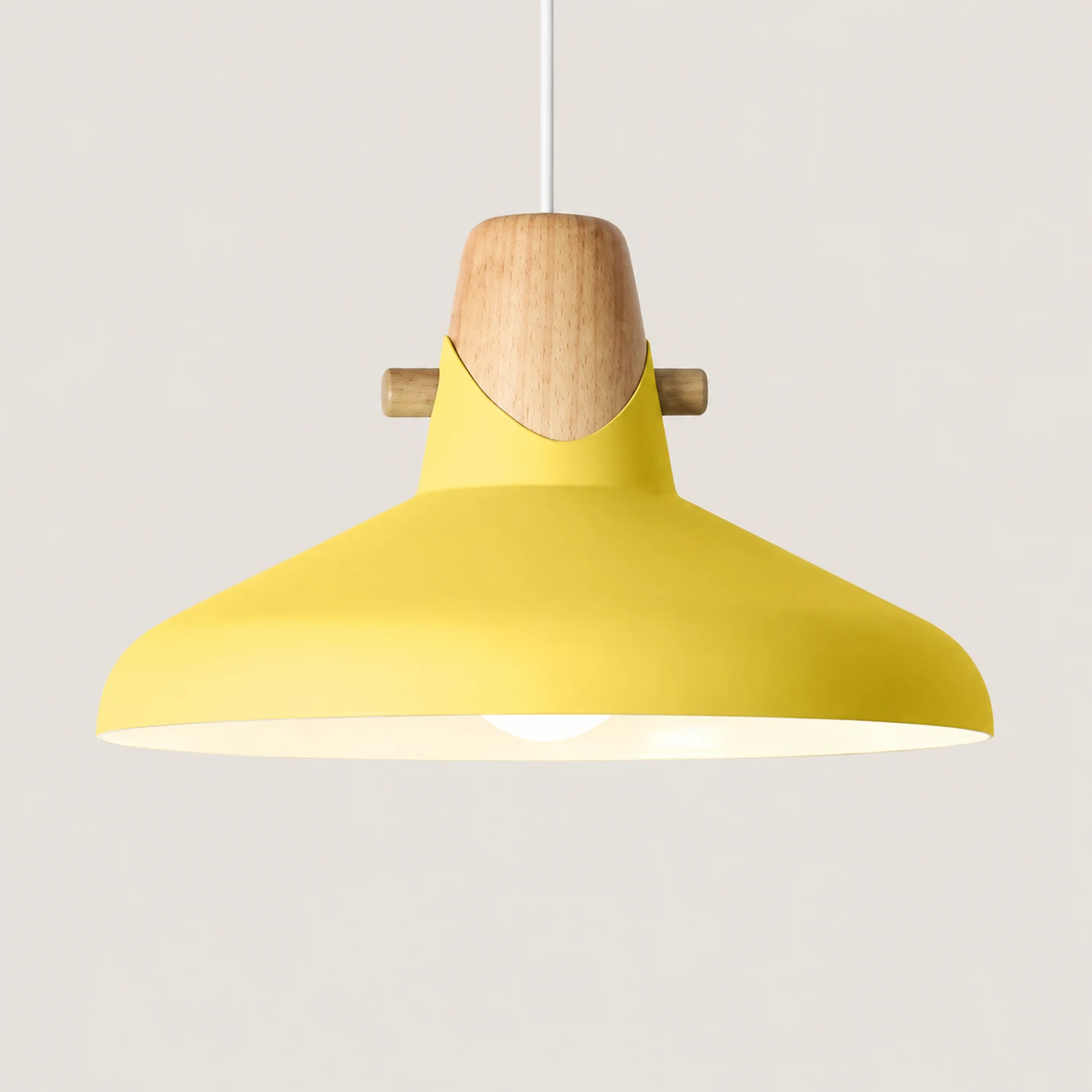 Morandi Pendelleuchte, Holz & Acryl, 5 Farben, 15/33CM Lang - Lumpaz