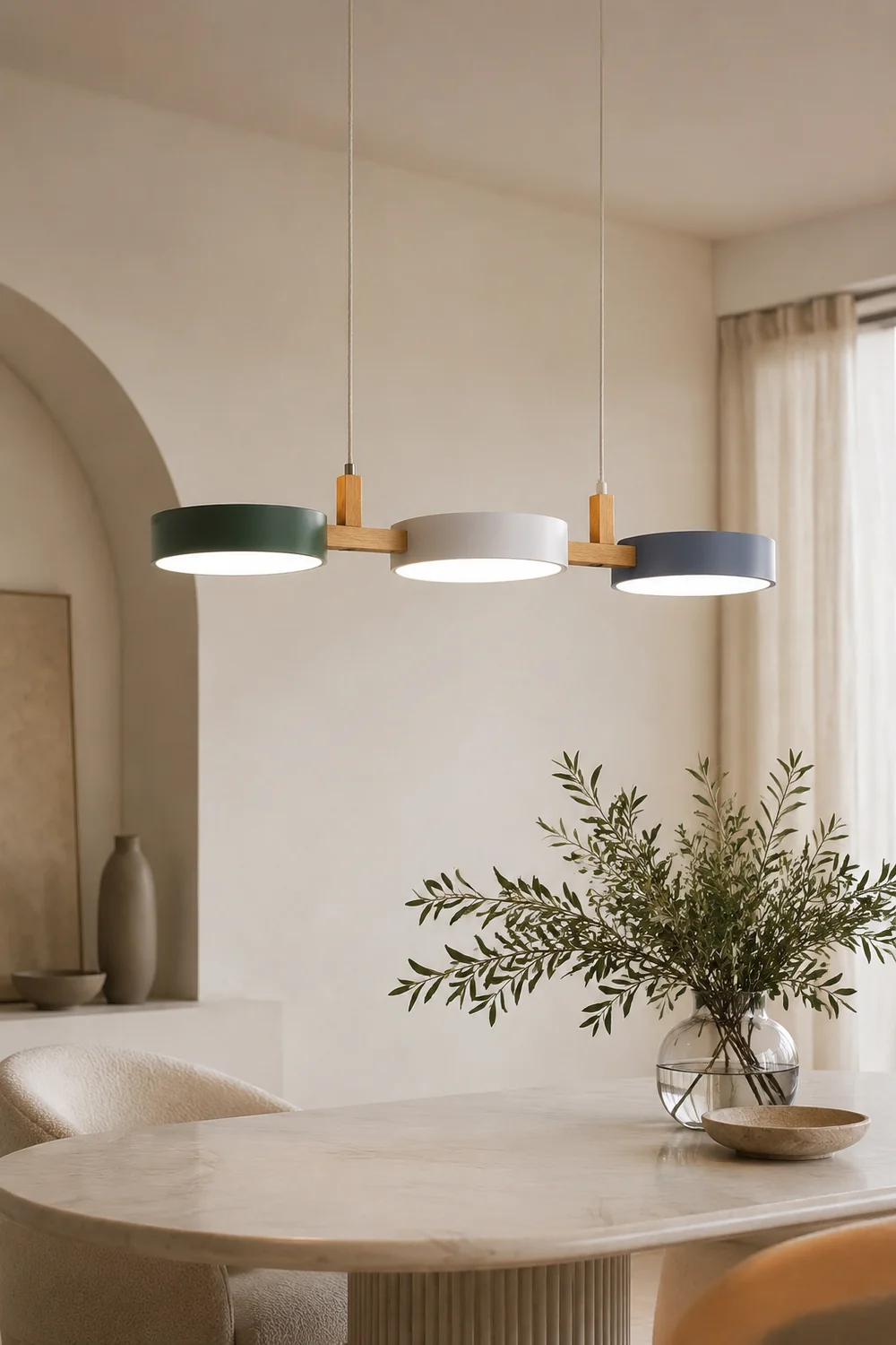 Morandi Pendelleuchte, 3-flammig, 76CM Lang - Lumpaz