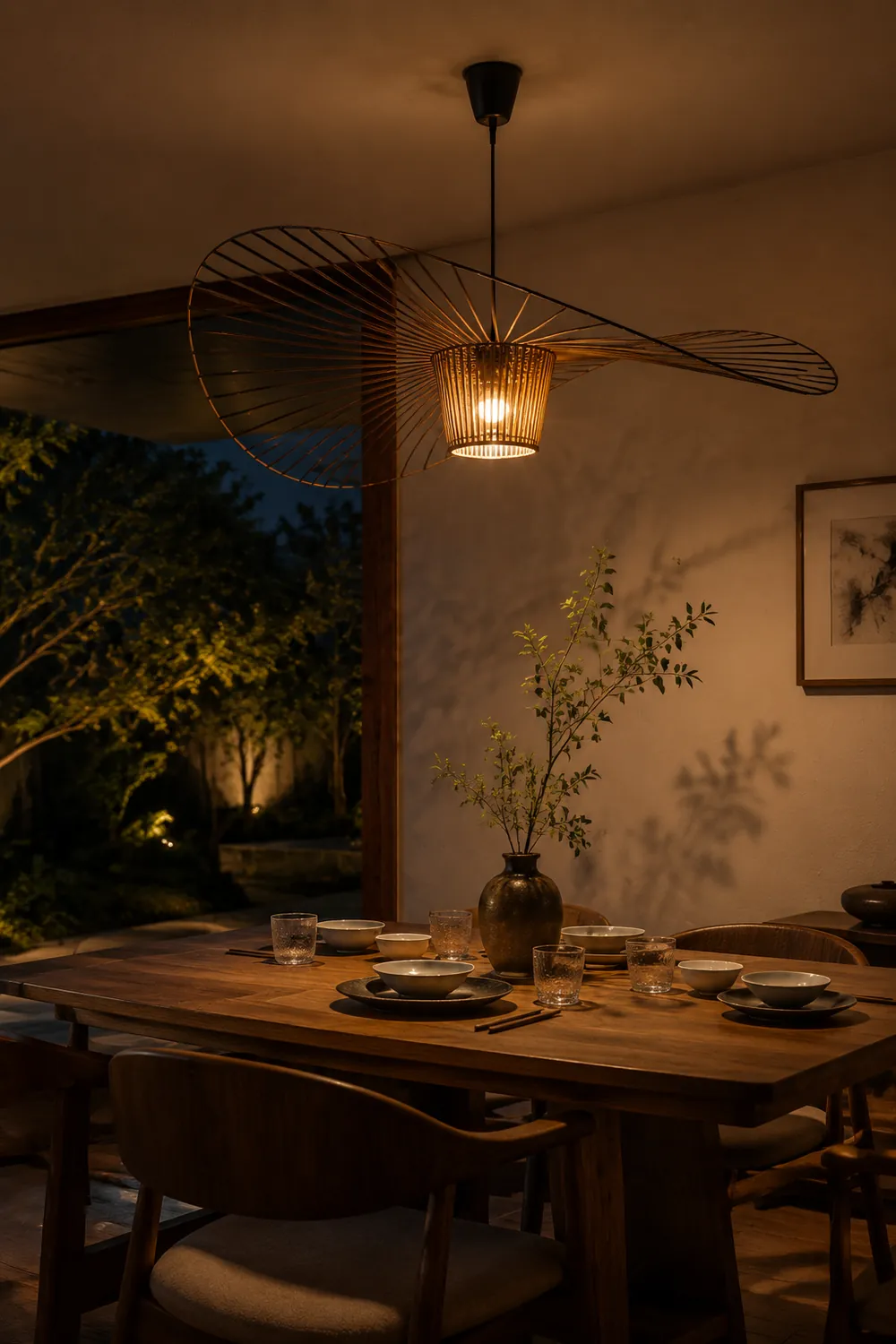 LED- Pendelleuchten - perfekt für Schlafzimmer, Küche, Braun - Lumpaz