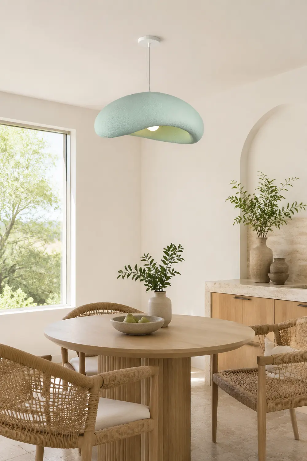 Byers Kopfsteinpflaster-Pendelleuchte, L 60CM - Lumpaz