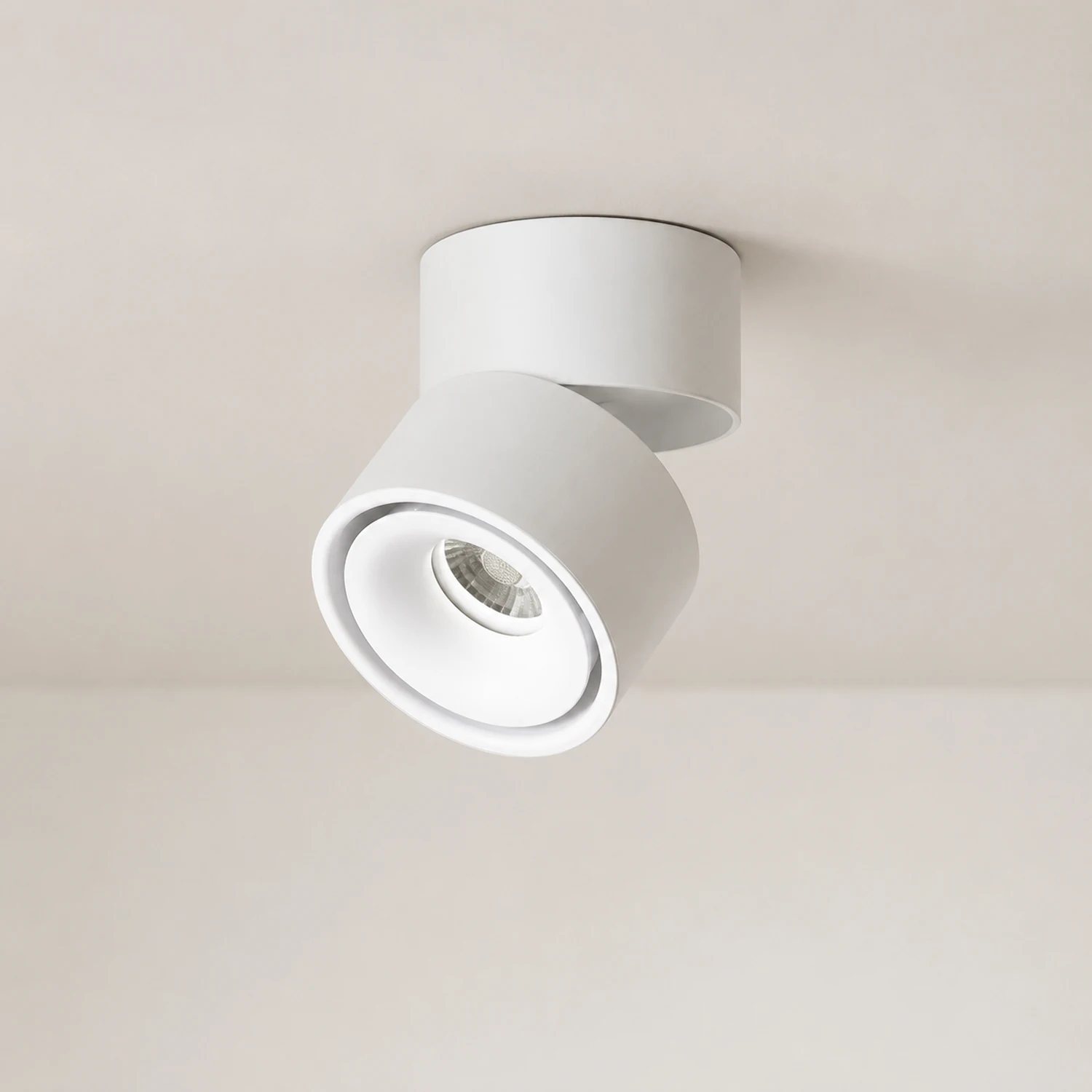 Novak LED Deckenstrahler Aufbau Downlight für Wohnzimmer & Korridor, Weiß - Lumpaz