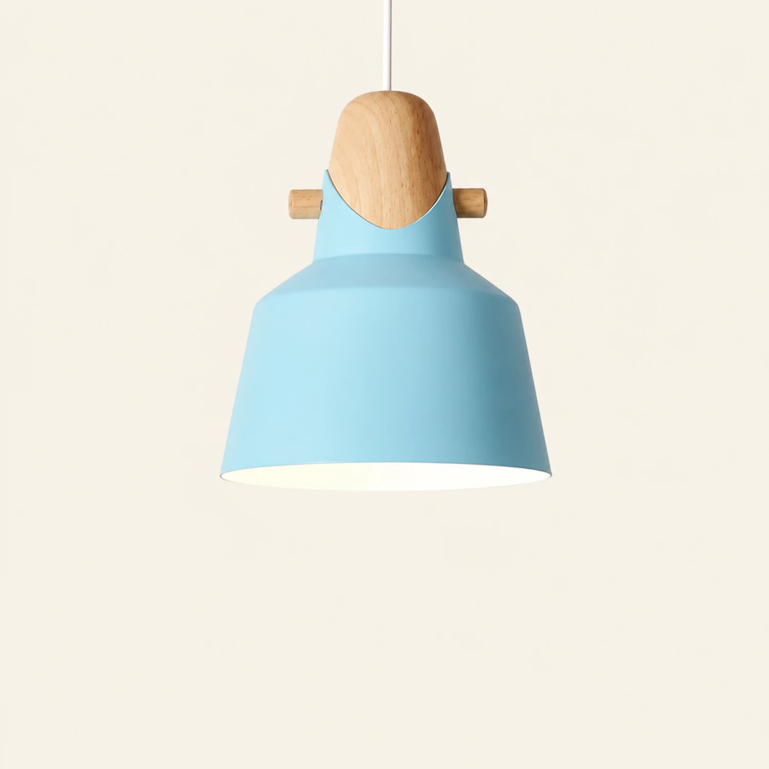 Morandi Pendelleuchte, Holz & Acryl, 5 Farben, 15/33CM Lang - Lumpaz