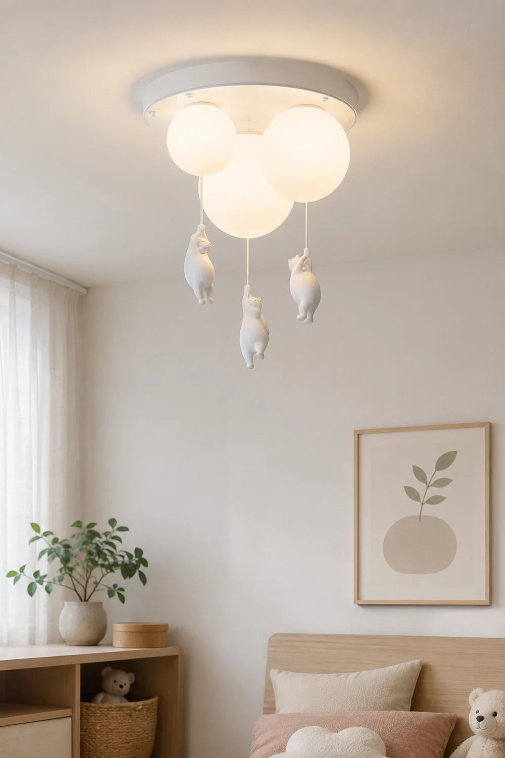 Fateh Bär Luftballons Deckenleuchte Karikatur Kinderzimmer, ∅15CM - Lumpaz