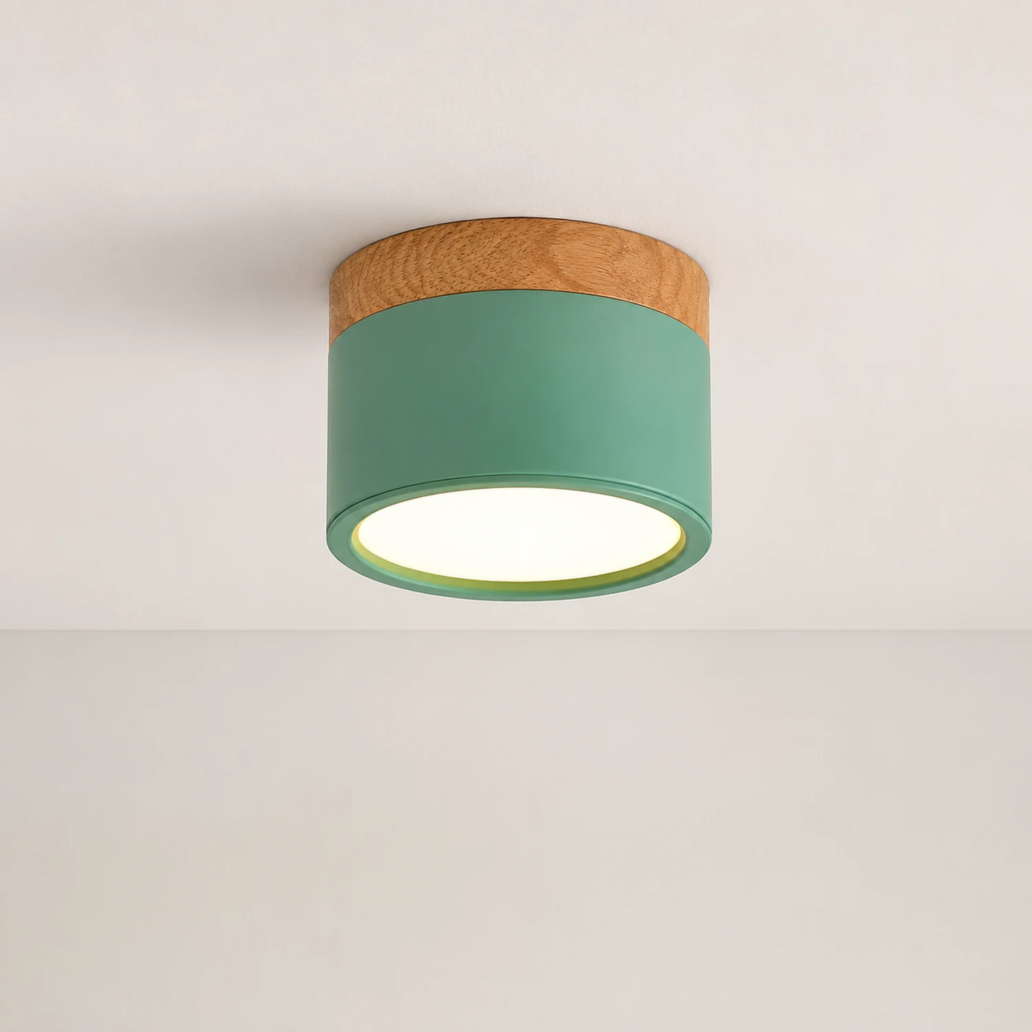 Moderne LED-Downlights Makrone Deckenleuchte, Grün&Weiß - Lumpaz
