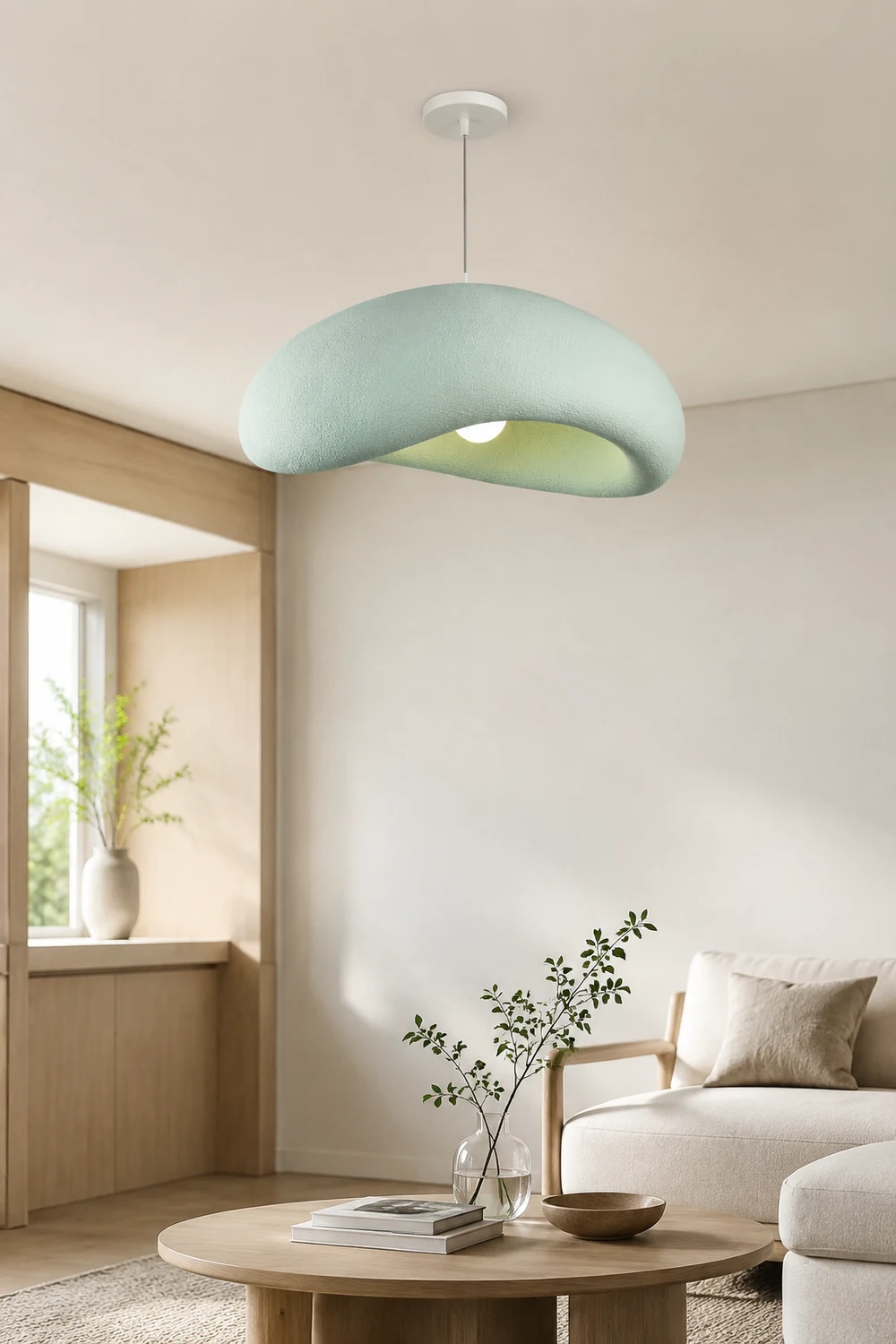 Byers Kopfsteinpflaster-Pendelleuchte, L 60CM - Lumpaz