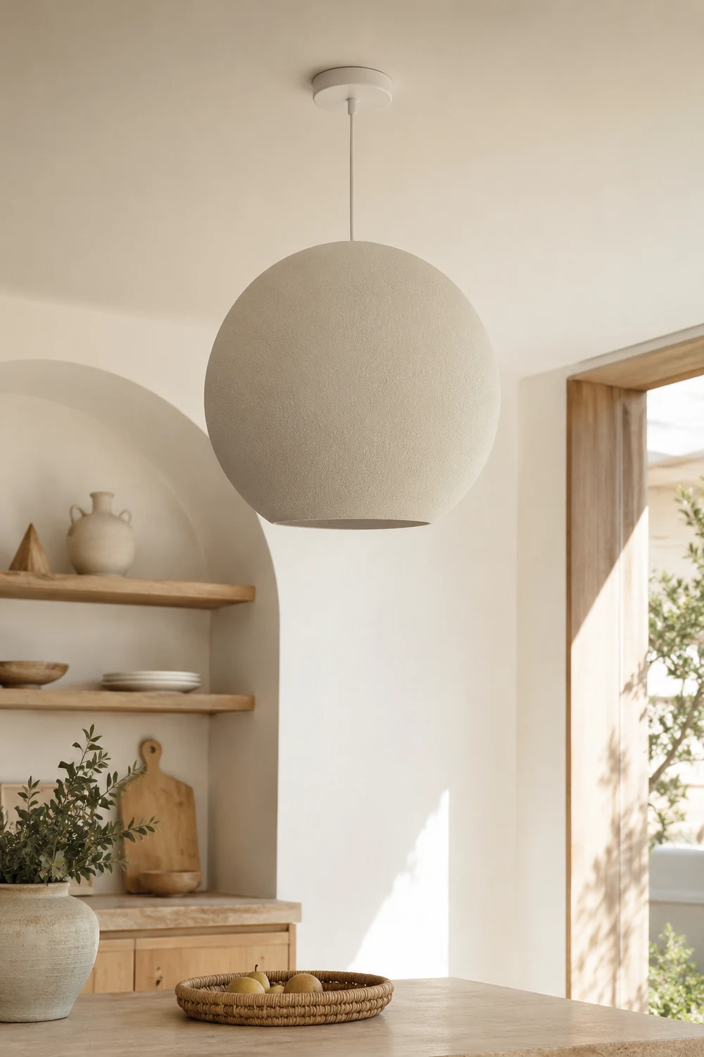 Byers Kugelförmige Pendelleuchte, D 40/60CM - Lumpaz