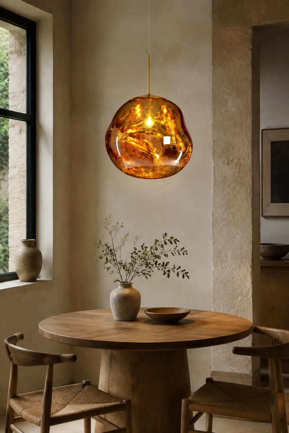 Mirza Pendelleuchten, Gold, ∅38CM - Lumpaz
