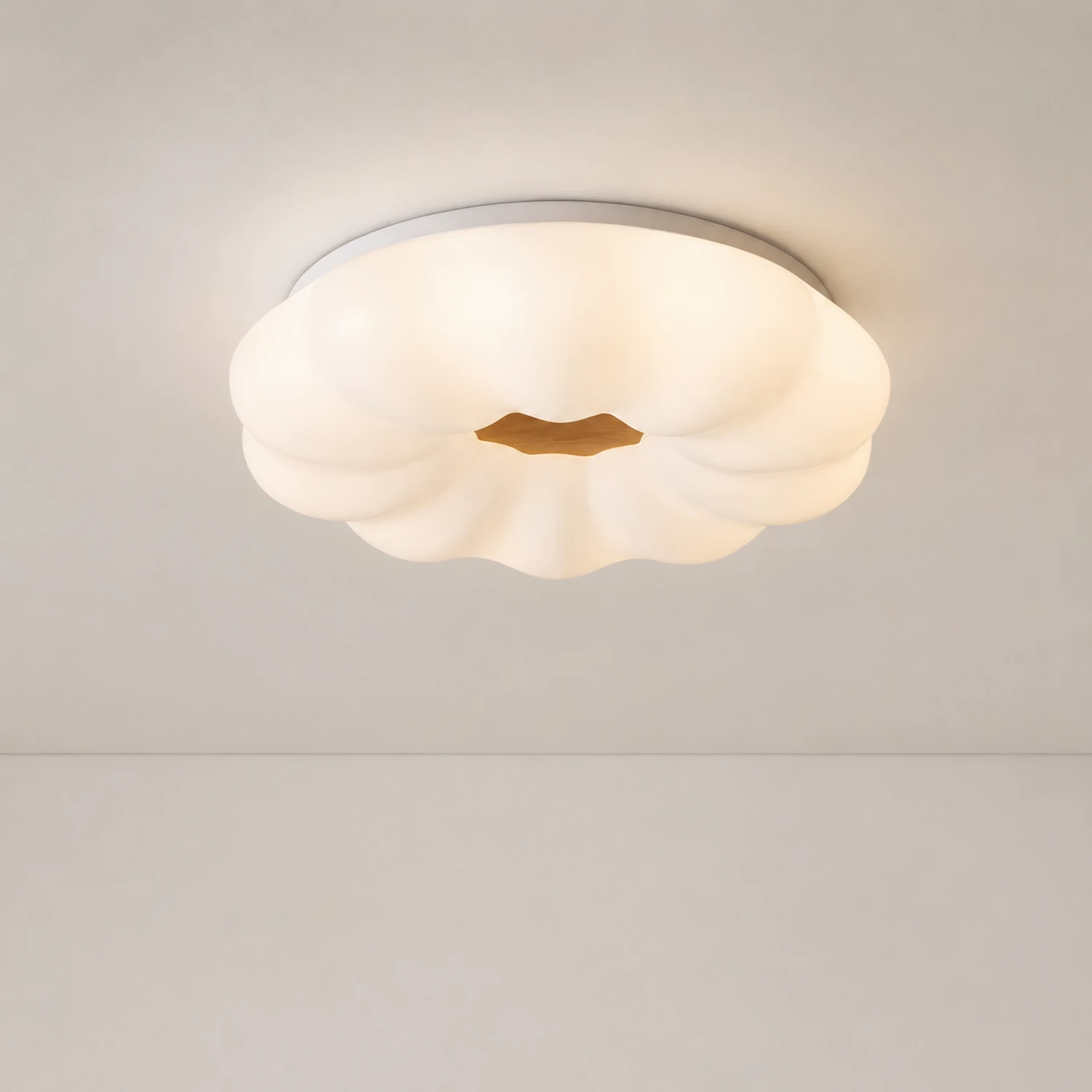 Ozawa Deckenleuchte Dimmbar, Hölzern, ∅40CM - Lumpaz