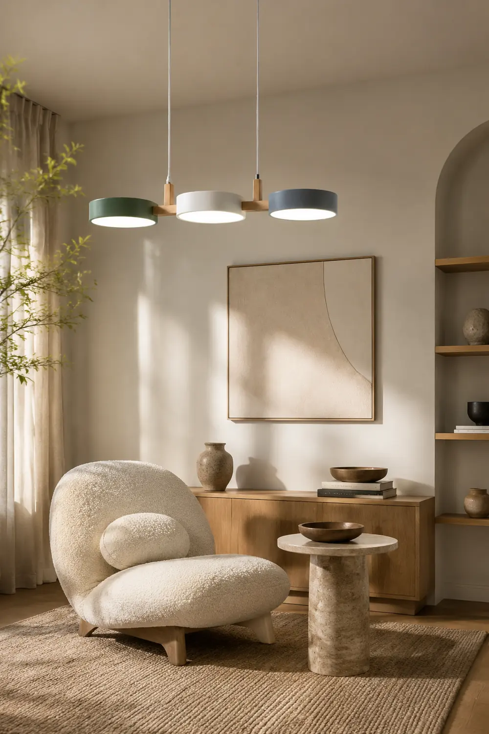 Morandi Pendelleuchte, 3-flammig, 76CM Lang - Lumpaz