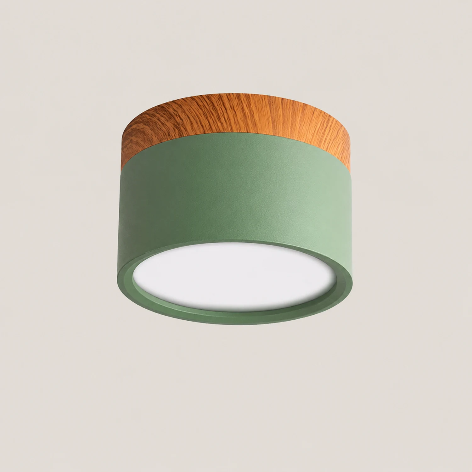 Moderne LED-Downlights Makrone Deckenleuchte, Grün&Weiß - Lumpaz
