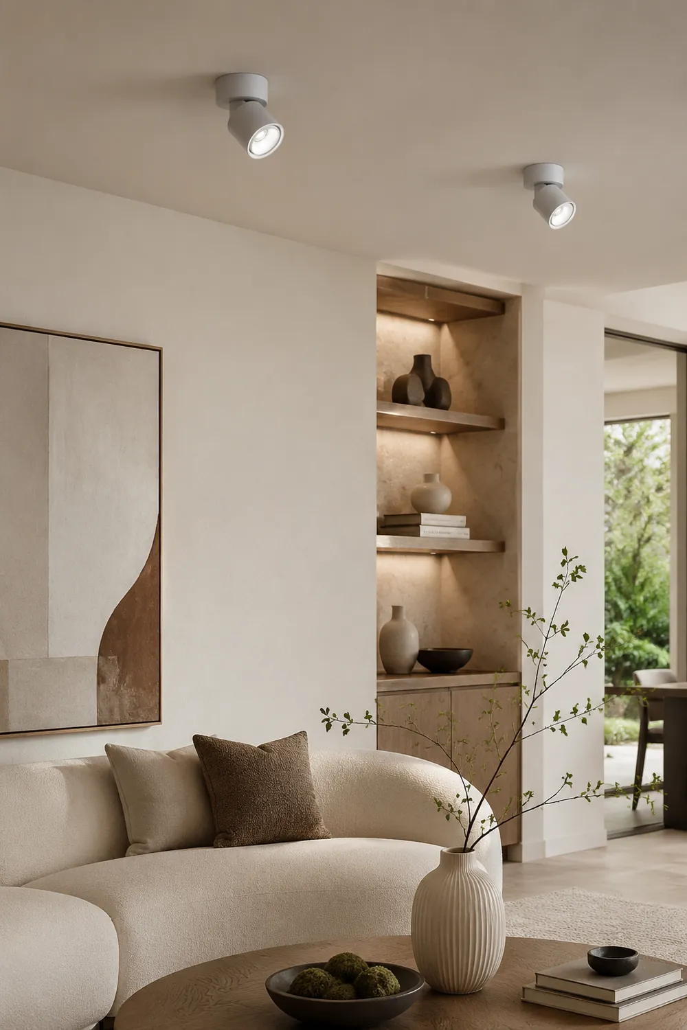Novak LED Deckenstrahler Aufbau Downlight für Wohnzimmer & Korridor, Weiß - Lumpaz