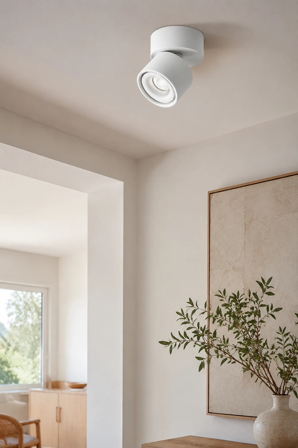 Novak LED Deckenstrahler Aufbau Downlight für Wohnzimmer & Korridor, Weiß - Lumpaz