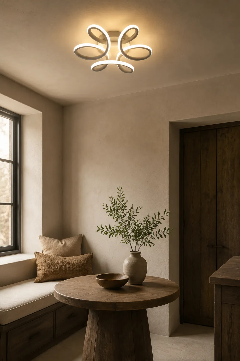 Lacey Moderne LED Deckenleuchte aus Metall für Korridor, Metall - Lumpaz