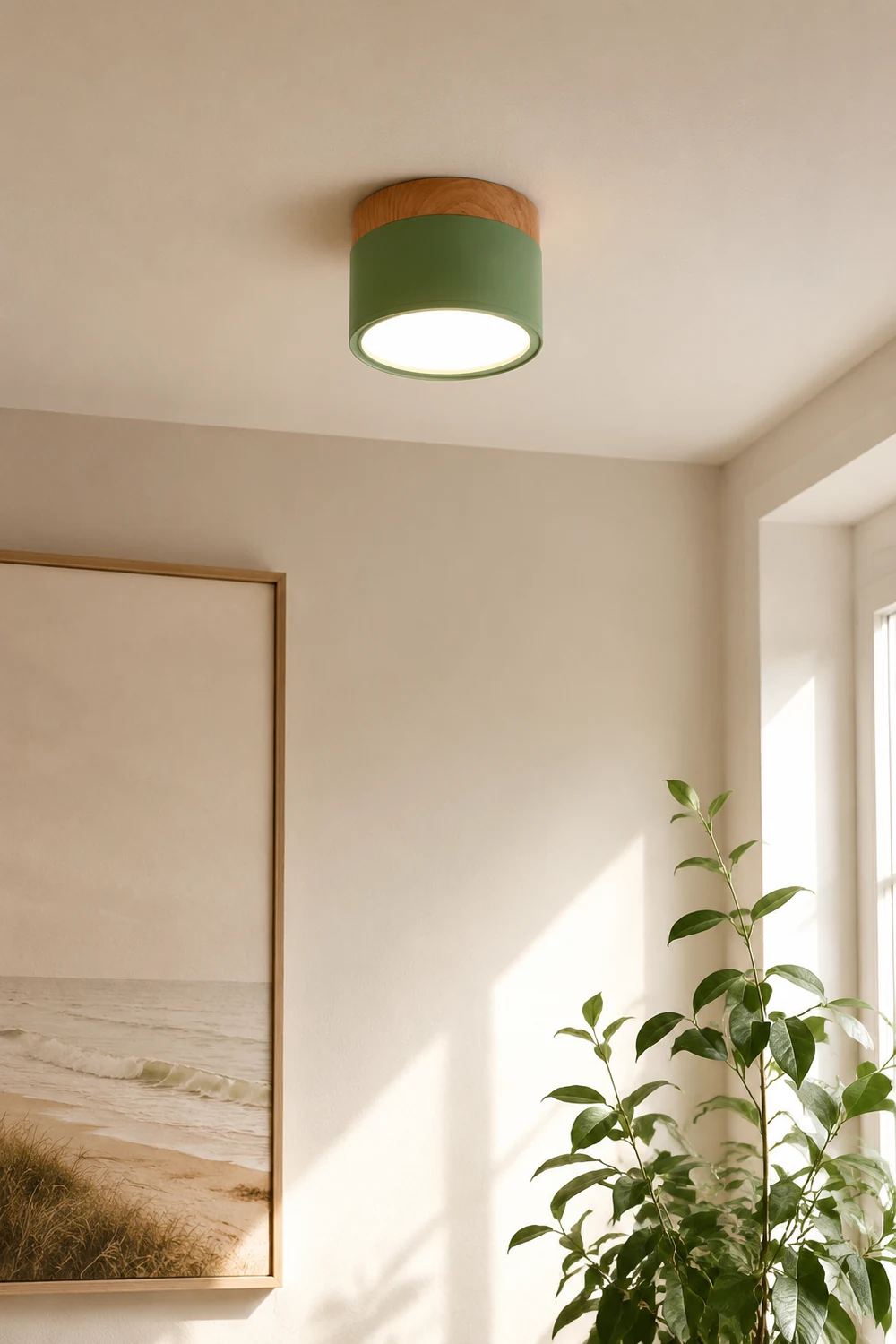 Moderne LED-Downlights Makrone Deckenleuchte, Grün&Weiß - Lumpaz