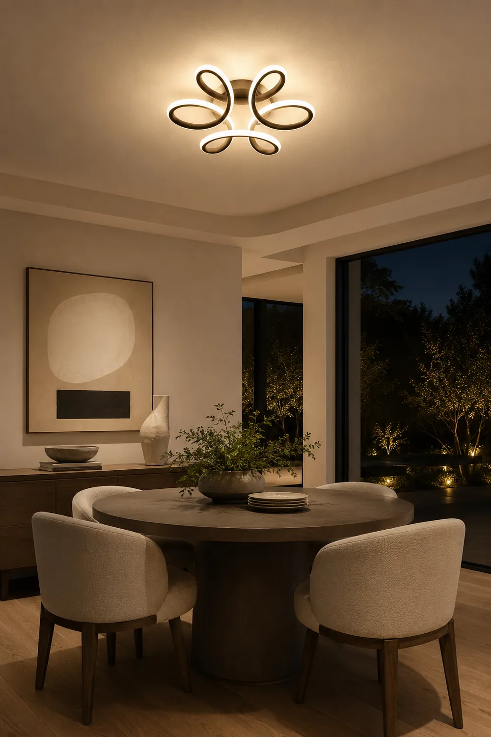 Lacey Moderne LED Deckenleuchte aus Metall für Korridor, Metall - Lumpaz