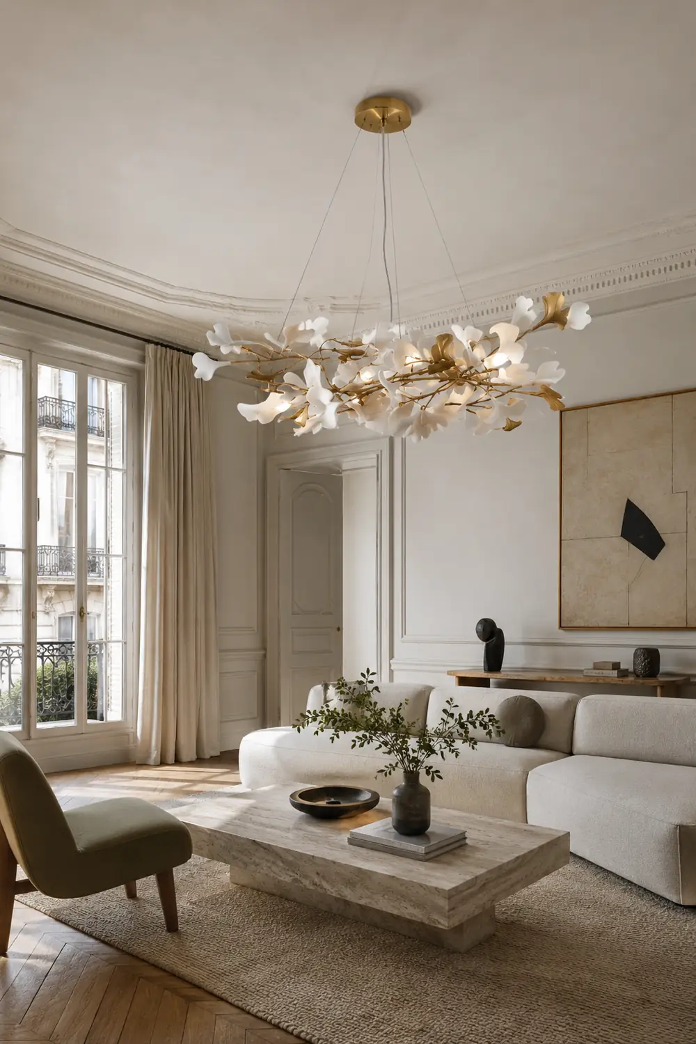 Ophelia Kronleuchter Art Déco-Designs für Foyer, ∅60CM - Lumpaz