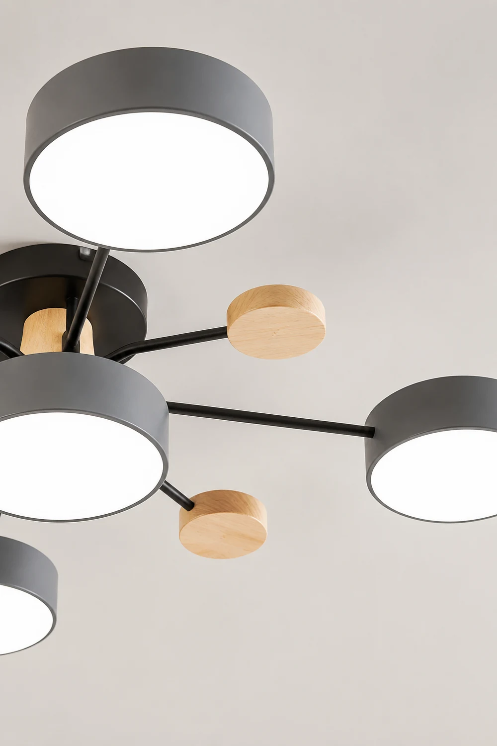 Moderne runde LED Deckenleuchte für Wohn- / Schlafzimmer, Grün - Lumpaz