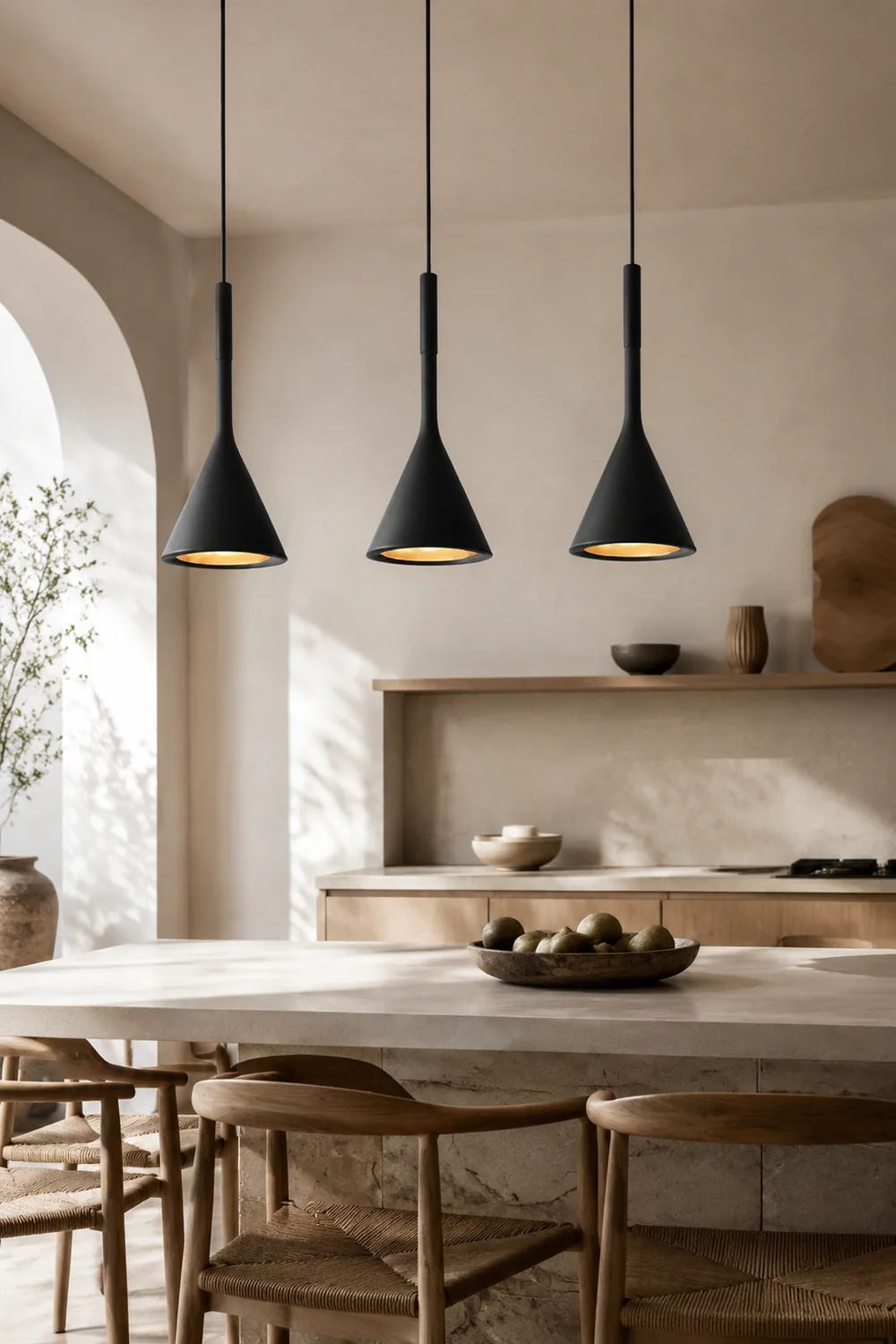 Morandi Nordische Moderne LED Pendelleuchte, Schwarz - Lumpaz