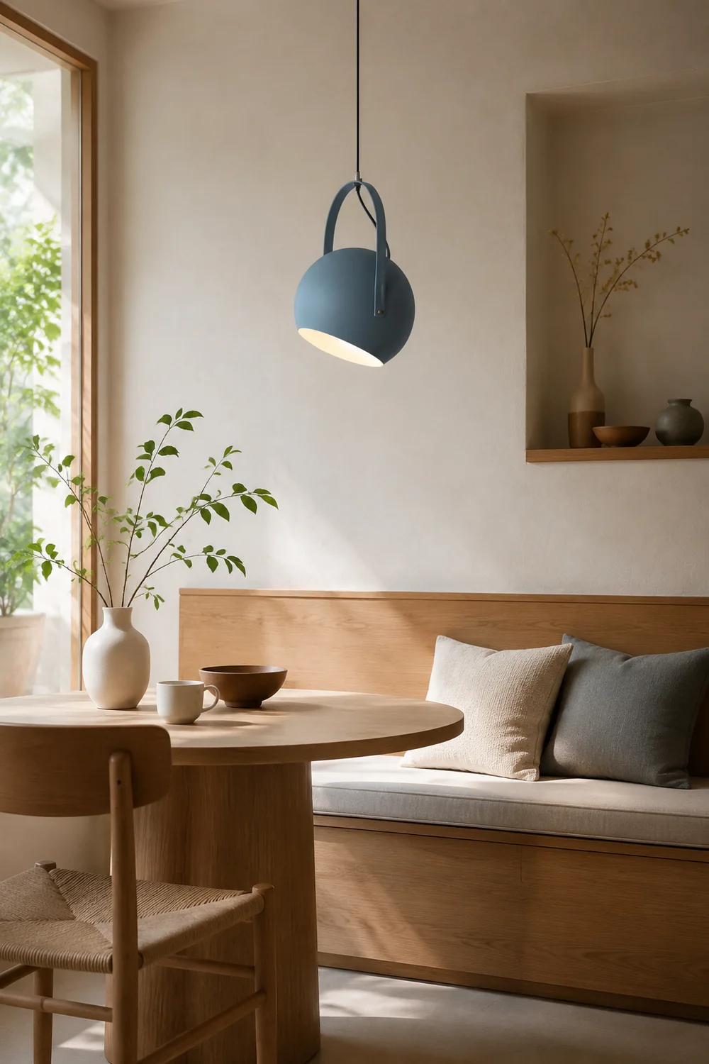 Morandi Pendelleuchte, Dunkelblau, ∅25CM - Lumpaz