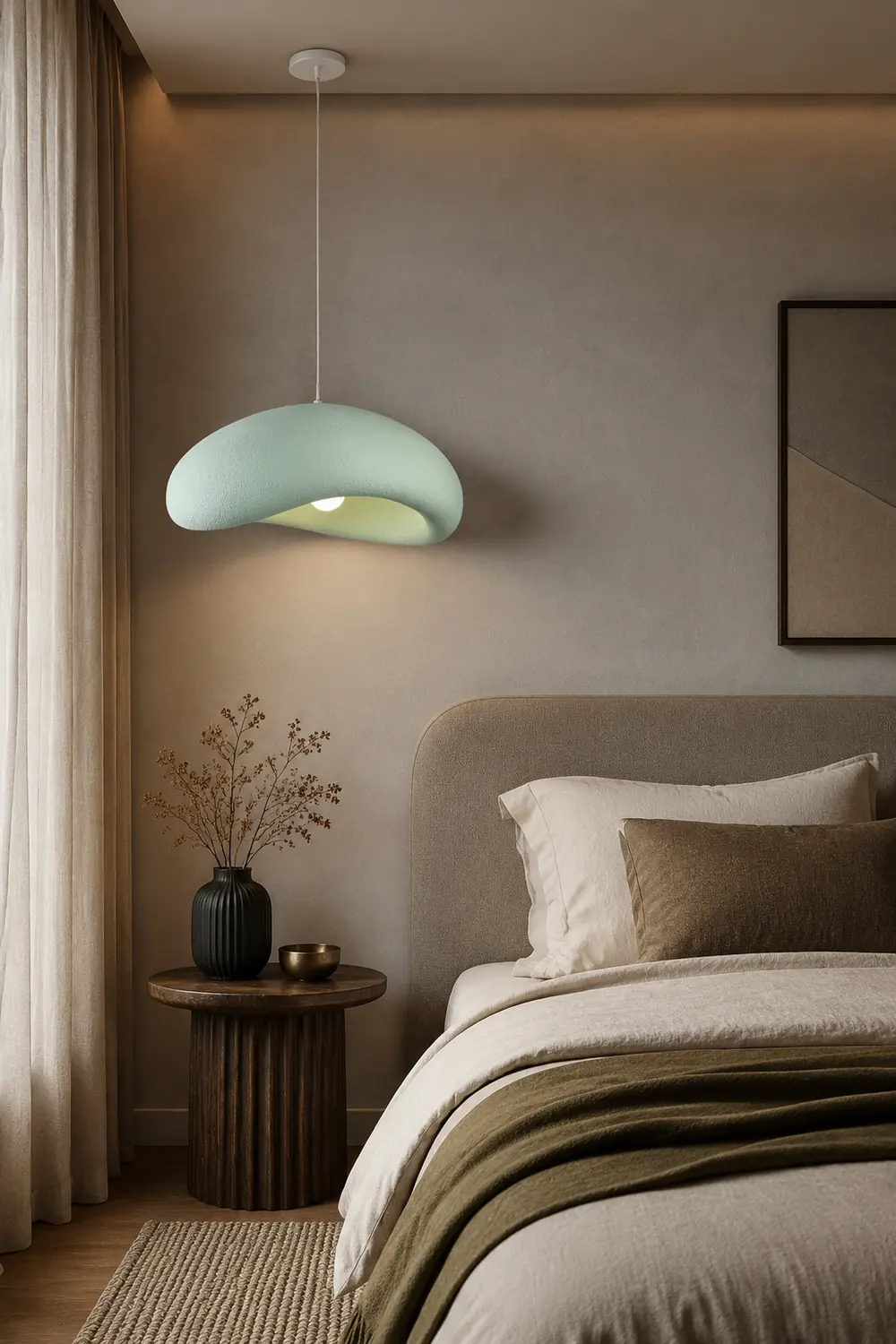 Byers Kopfsteinpflaster-Pendelleuchte, L 60CM - Lumpaz
