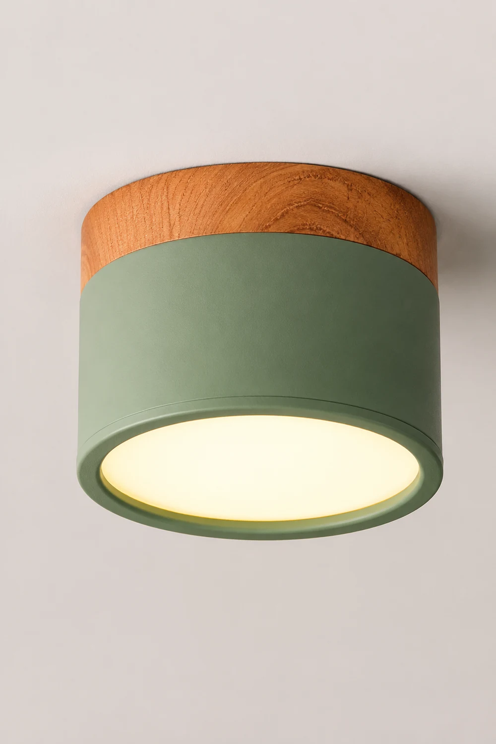 Moderne LED-Downlights Makrone Deckenleuchte, Grün&Weiß - Lumpaz