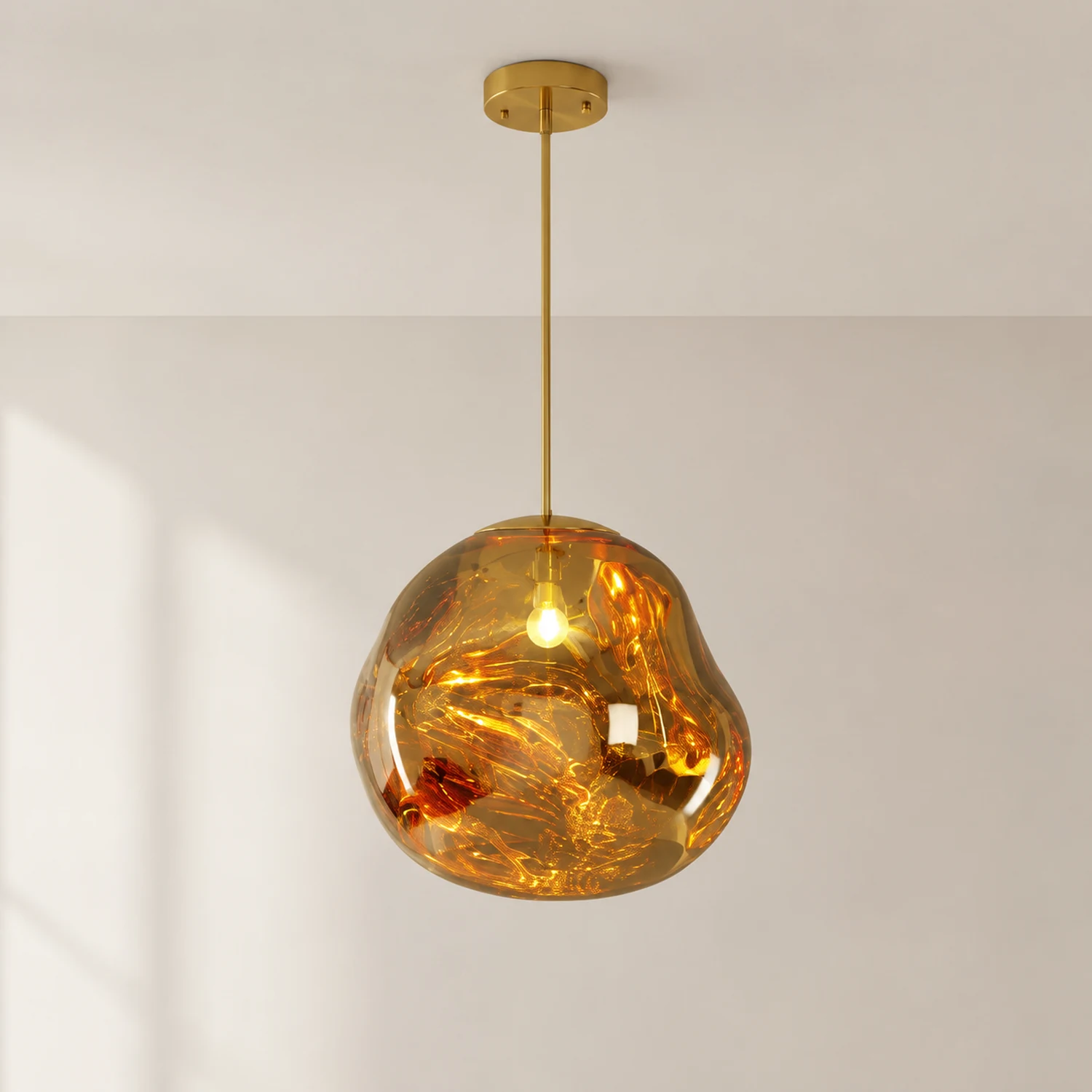 Mirza Pendelleuchten, Gold, ∅38CM - Lumpaz