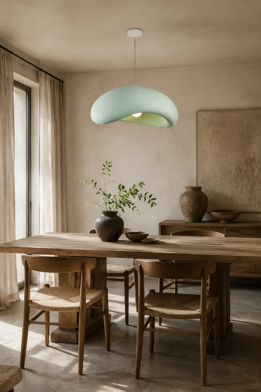 Byers Kopfsteinpflaster-Pendelleuchte, L 60CM - Lumpaz