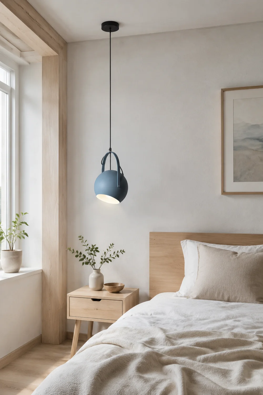 Morandi Pendelleuchte, Dunkelblau, ∅25CM - Lumpaz