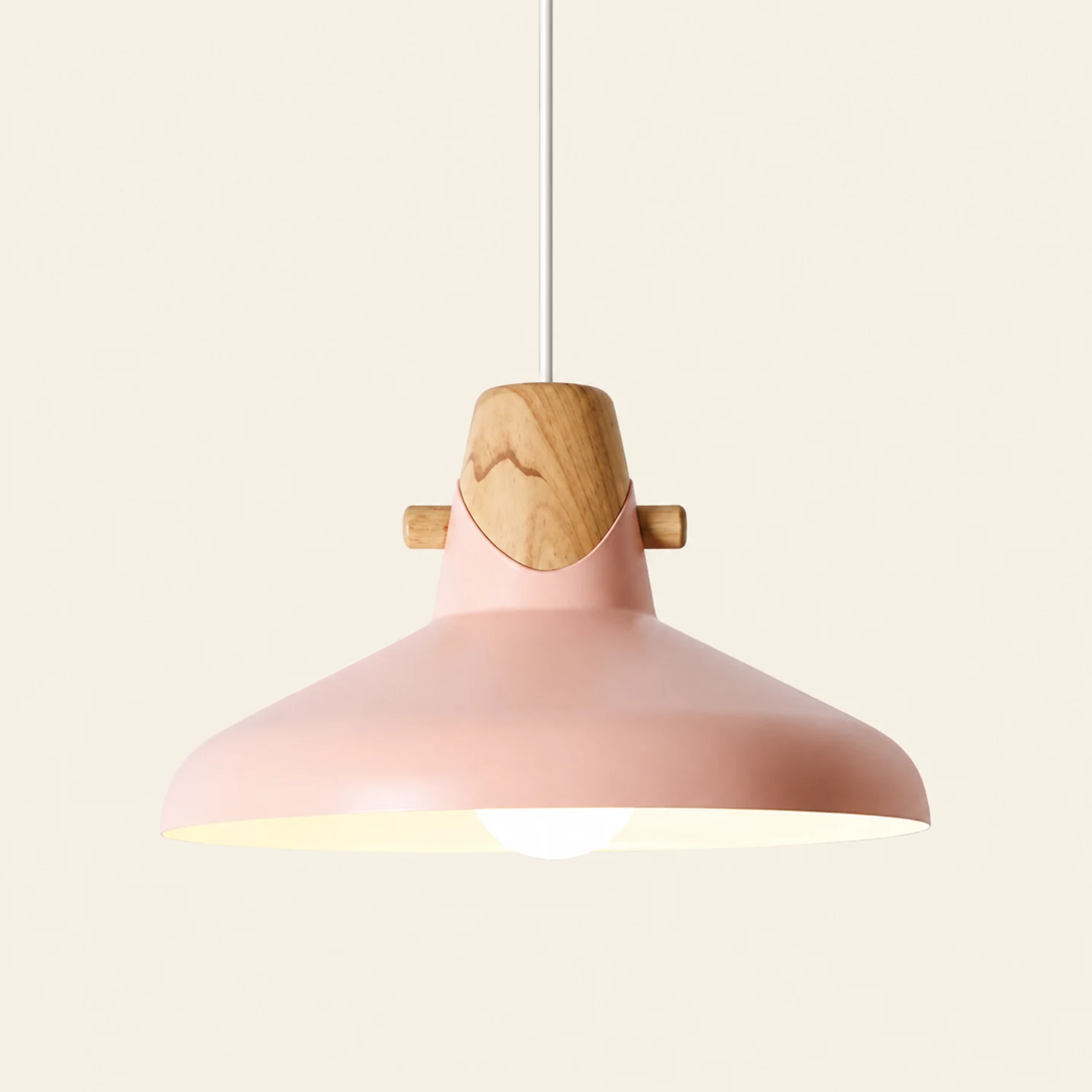 Morandi Pendelleuchte, Holz & Acryl, 5 Farben, 15/33CM Lang - Lumpaz