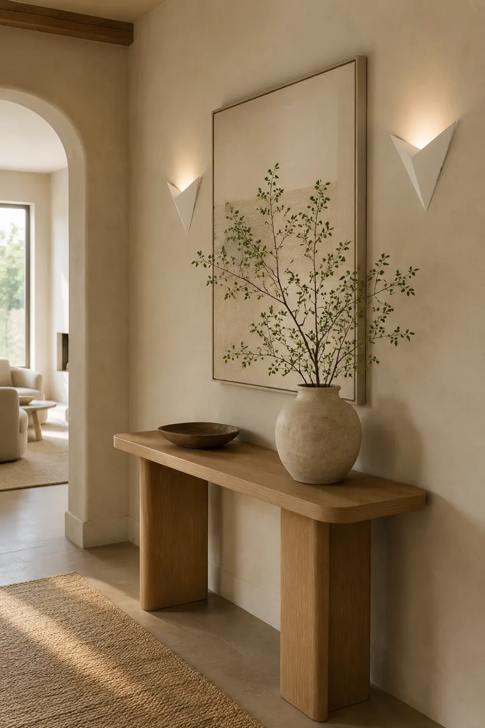 Moderne Minimalistische dreieckige LED-Wandleuchte, Weiß - Lumpaz