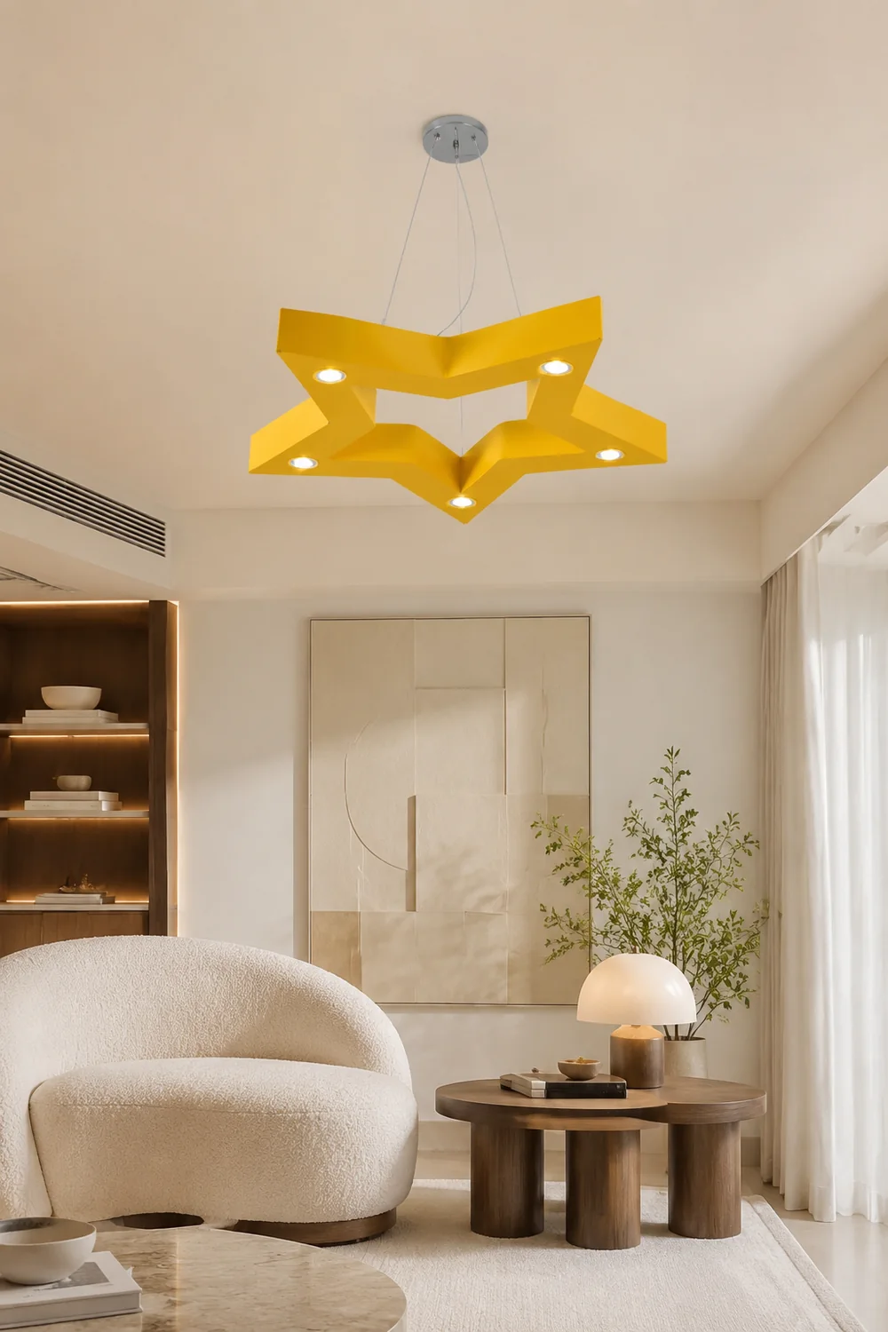 Minori Pendelleuchte Sterndesign, 4 Farben, 60CM Lang - Lumpaz