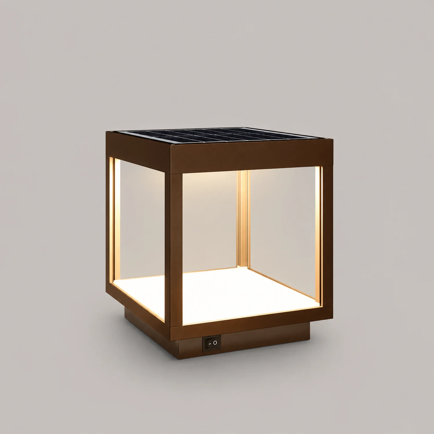 Orr Minimalistisch Außenstehleuchte Solar Schwarz,  27CM/32CM/42CM Lang - Lumpaz
