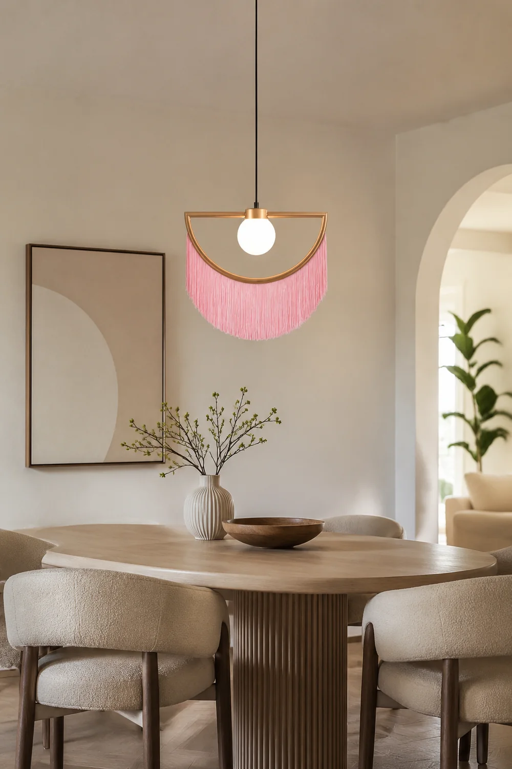 Minori Halbrund Pendelleuchte, 4 Farben, 38/60CM Lang - Lumpaz