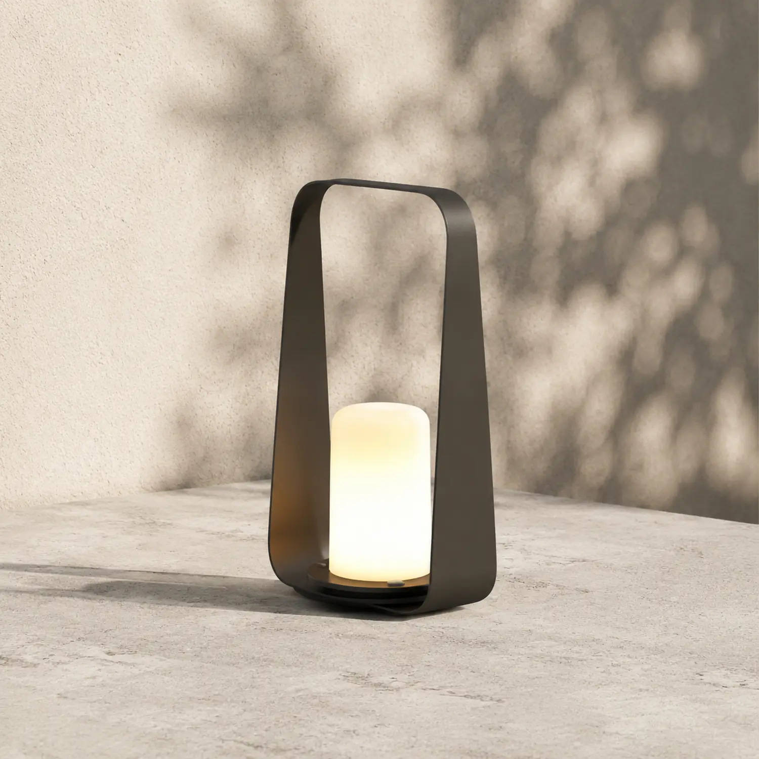 Orr Minimalistisch Wiederaufladbar Außenleuchte Kerzenform , 18CM Lang - Lumpaz